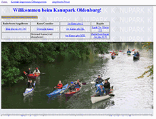 Tablet Screenshot of kanupark.de